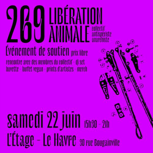 Événement festif de soutien pour le collectif 269 Libération Animale