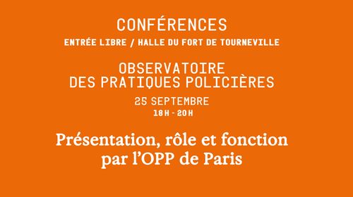 Conférence : Observatoire des pratiques policières