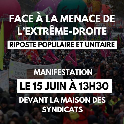 Manifestation contre l'extrême-droite