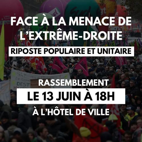 Rassemblement contre l'extrême-droite